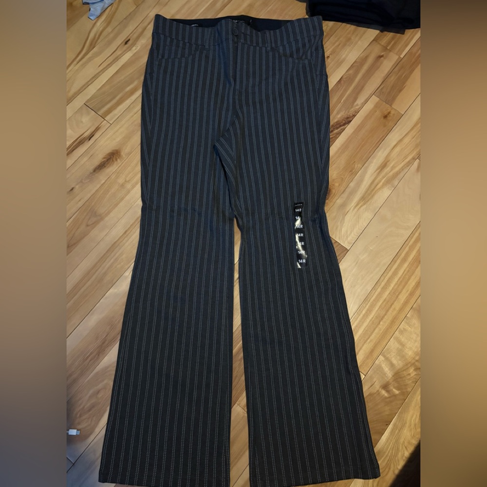 Torrid Black Pinstripe Pants